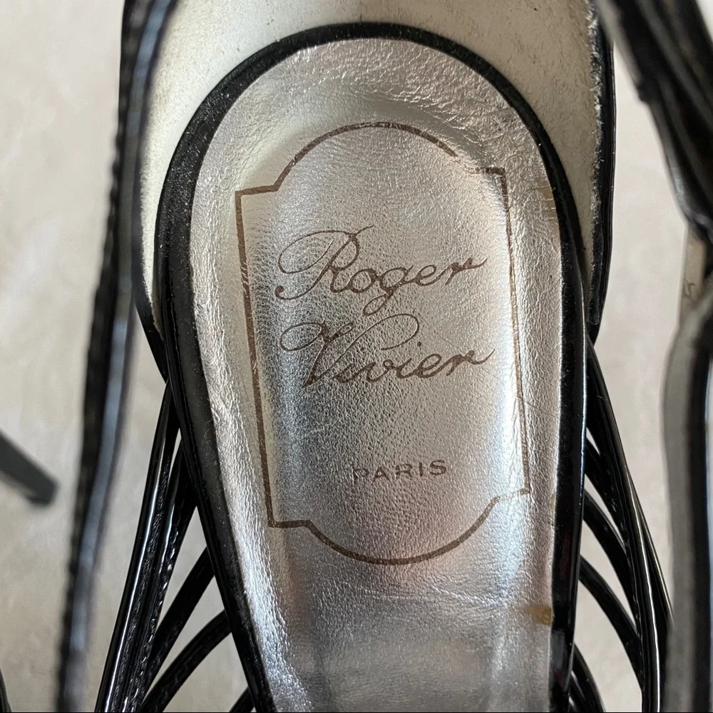 Roger vivier black knotted Lacey Strap sandals